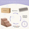 LEXTRO Dog Stairs for Small Dogs, 3-Steps Dog Ramp for