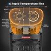 ECOWELL 1500W Portable Space Heater for Indoor Use, 60°Oscillating,Small Electric