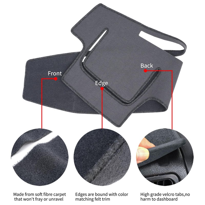 HanLanKa Dashboard Cover Mat Dash Cover Compatible with Toyota 4Runner