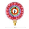 MEASUREMAN Refrigeration Pressure Gauge, 2-3/4" Dial, Blue Dial & Red