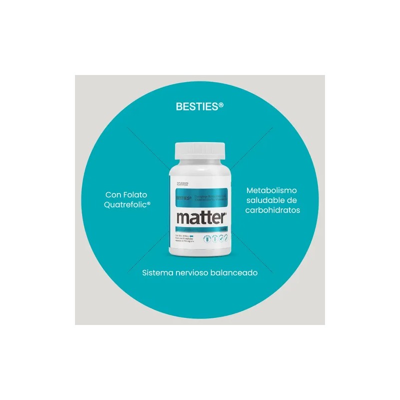Matter Vitamina Complejo B Y Folato 60 Cápsulas