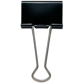 Rapesco FBC250B1 25 mm Foldback Clips, Black, Pack of 10