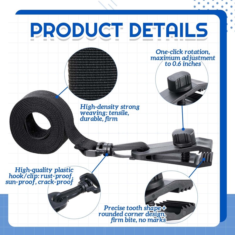 Frienda 18 Pcs Pool Solar Cover Reel Attachment Kit, Solar