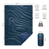 RIOYALO Wearable Puffy Travel Blanket - Camping Stadium Waterproof XL