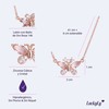 LuckyLy Collar para Mujer de Mariposa con Cristal y Zirconia