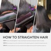 Flat Iron Hair Straightener Brush 2 in 1, 200M Ions