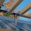 Mayset 1Pack 3.6" Saddle Stainless Steel Roof Riser for Patio