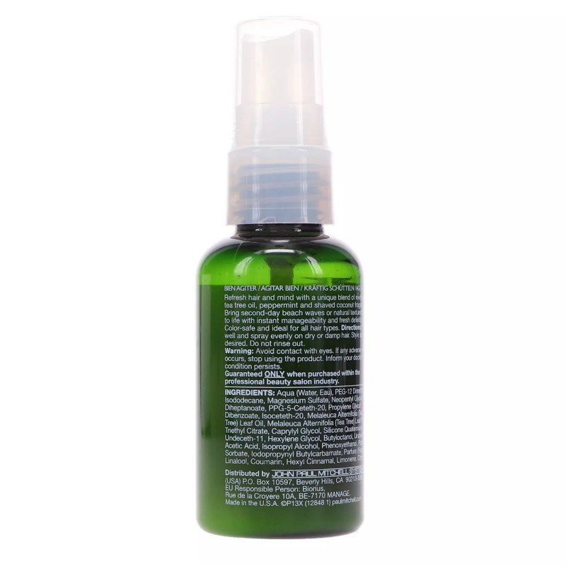 Paul Mitchell Tea Tree Wave Refresher Spray Vegan Paraben &