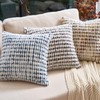Aeckself Boho Chenille Tufted Pillow Cover 18x18 Inch, Decorative Square