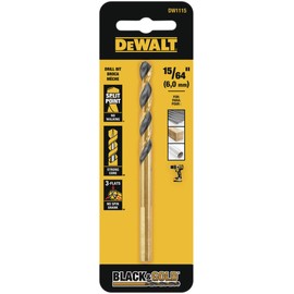 DEWALT ACCESSORIES DW1115 15/64" Black Oxide Bit