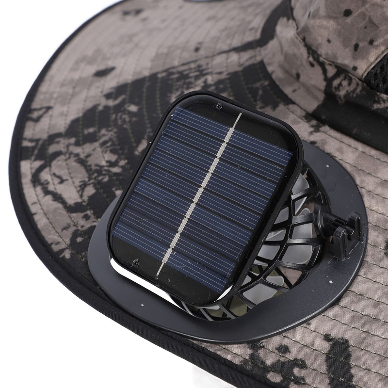 Wide Brim Solar Fan Hat Outdoor Fishing Sunscreen Quick Drying