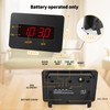 Timegyro Digital Wall Clock Battery Operated with LED Display, Wall