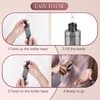 GIVITASOT 3Pack Small Spray Bottle, 1oz Black Plastic Fine Mist