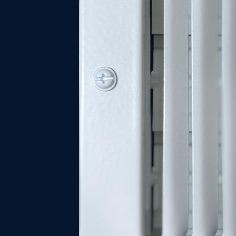 4 x 8 Inch (Duct Opening) White Air Vent Cover
