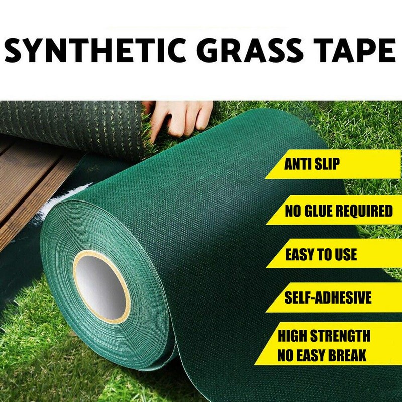 TYLife Artificial Grass Self-Adhesive Seaming Turf Tape Lawn,Carpet Jointing 6"