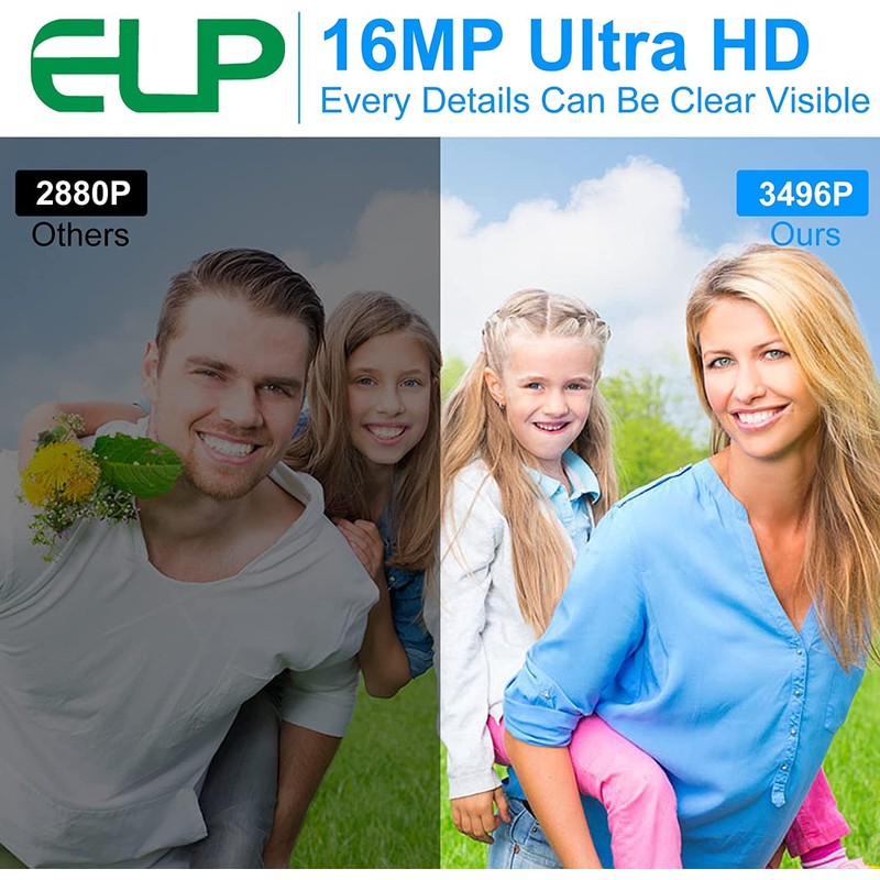 ELP 16MP USB Camera 4656x3496 Sony IMX298 Sensor, USB2.0 Camera