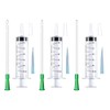 50ml syringe X 3PCS And 30CM catheter 2pcs, 4 plastic