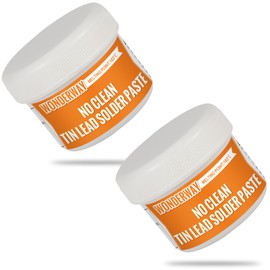 Sn63/Pb37 Solder Paste,T4 Particle, 183°C Melting, No-Clean Flux for Soldering, Supplied By Wonderway (2X100g)