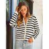 LILLUSORY Women's Striped Cardigan Sweaters Fall Outfits Clothes Fashion Trendy