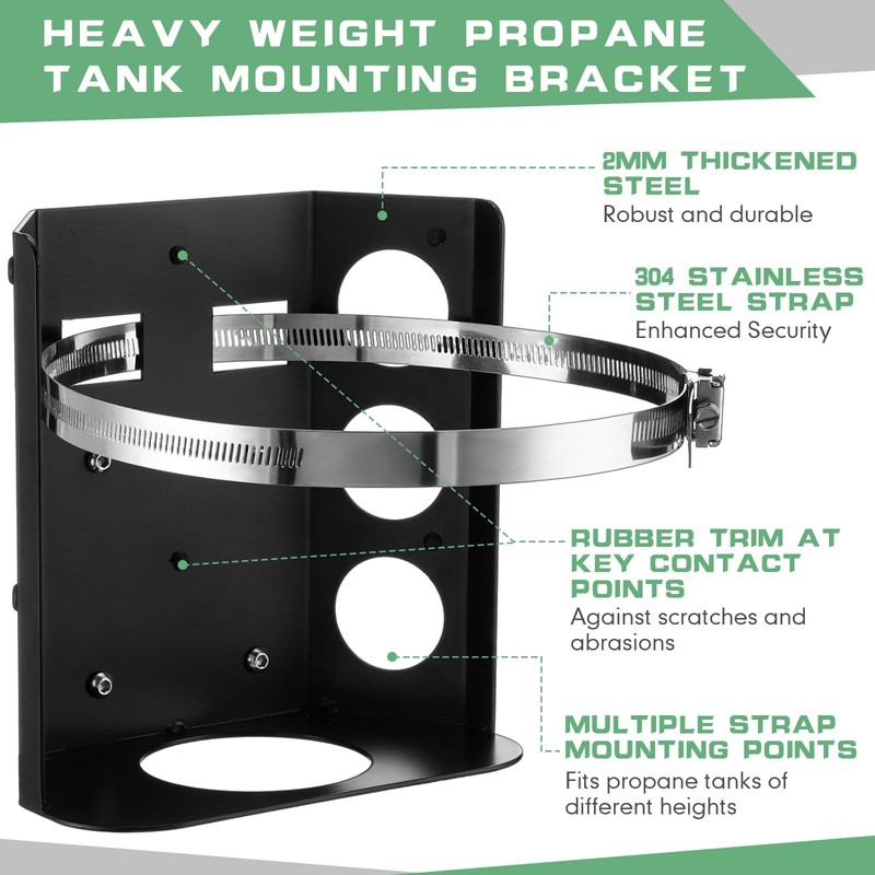 Hicarer 5 lb Propane Tank Mounting Bracket Heavy Duty Propane