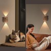 GDQ Wireless Motion Sensor Night Light, Cute Owl Wood Grain