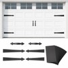 LIHAO Magnetic Garage Door Hardware Kit, Black