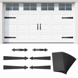 LIHAO Magnetic Garage Door Hardware Kit, Black