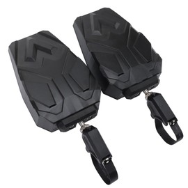 WOOSTAR Side View Mirrors with Clamps Replacement for Polaris RZR 900 1000 Rhino Teryx Mule YXZ Pioneer Gator X3 Shatter Proof UTV Pack of 2