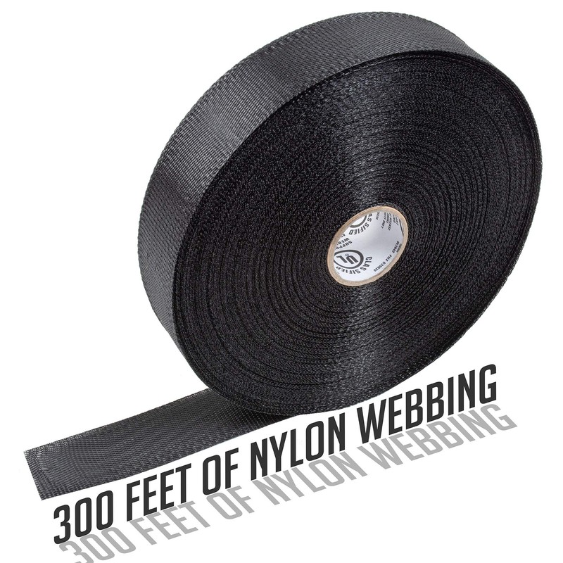 Cambridge Duct Support Webbing 300-ft x1 3/4-in, Black