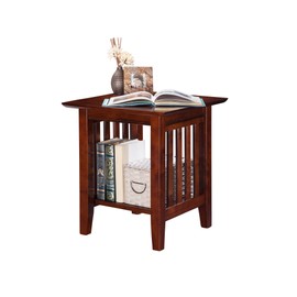 Atlantic Furniture Mission End Table, Walnut