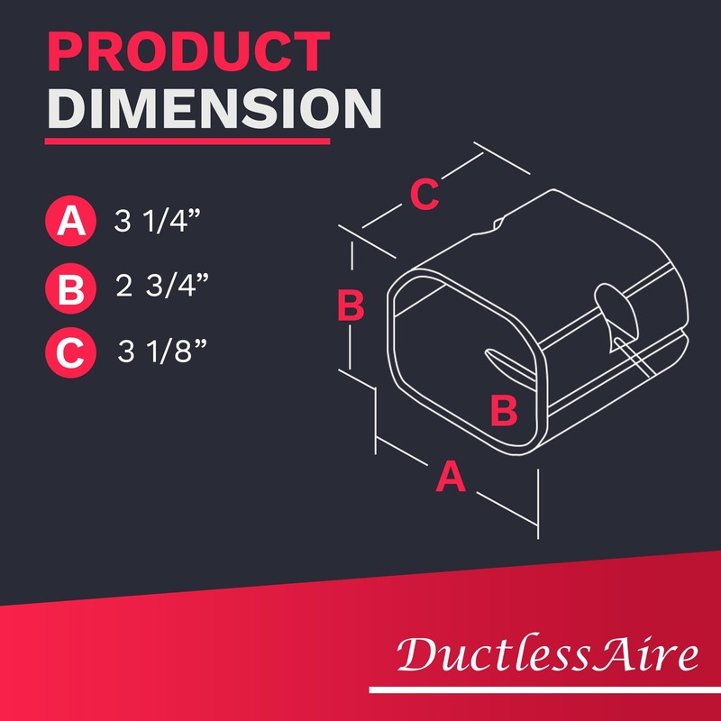 DuctlessAire Mini Split Line Set Cover - Lineset Covers for