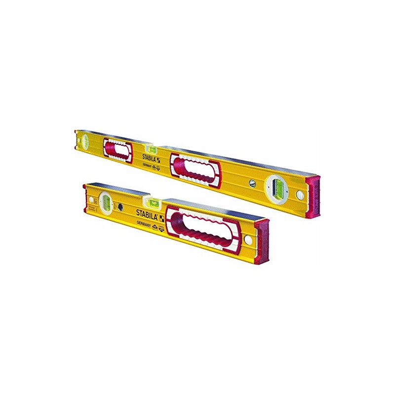 Stabila 37816 48-Inch and 16-Inch Aluminum Box Beam Level Set,