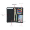 Jajmo Legacy Long Bifold Top-Grain Leather Wallet for Men, 11