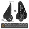 Zoofen Luggage Replacement Wheels 2 pcs Luggage Rear Wheels Suitcase