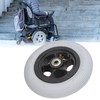 6in Electric Wheelchair Wheel Noiseless Aluminum Alloy Hub Rubber Inflatable