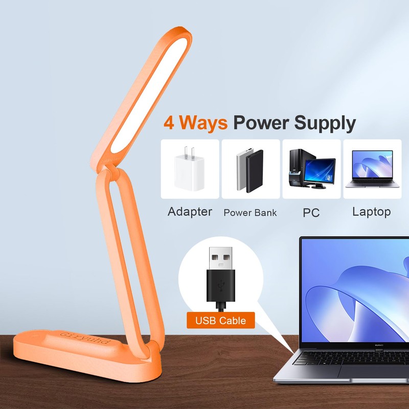 Giryuhd LED Desk Lamp for Office Home & Battery Operated