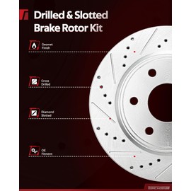 Torchbeam Front 345mm(13.58 inch) Brake Rotors |Brake Kit for 2006-2020 Charger,2005-2023 300,2009-2023 Challenger,2022-2023 Charger,2005-2008 Magnum,2pcs Automotive Replacement Disc Brake Rotor,53023