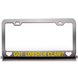 Custom Brother - GOT Lobster Claw Flowers Metal Car SUV Truck License Plate Frame Ch p44