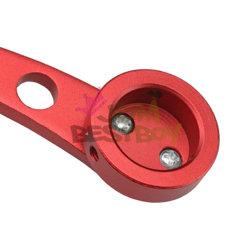 JDMBESTBOY 2Pcs RED Car Window Winder Glass Crank Handle Aluminium