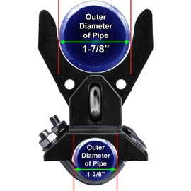 Pool GATE Latch: Child Safety Pool Latch - Push Style Pool Gate Latch for Chain Link 1-3/8" Gate Frames and 1-7/8" Gate Posts - 1 Latch