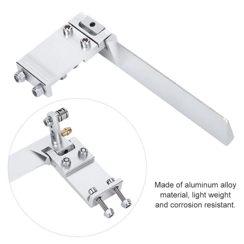 Ship Model Aluminium Alloy Suction Water Rudder RC Boat Semiimmersed