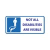 NOT ALL DISABILITIES ARE VISIBLE STICKER, STICKERS