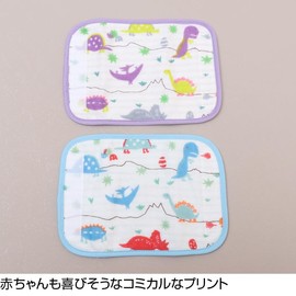 isso ecco Kyoryu Belt Cover, Drool Cover, Drool Pad, Seat Belt Pad, Baby Strap Cover, 100% Cotton, Gauze, Imabari Production, Purple