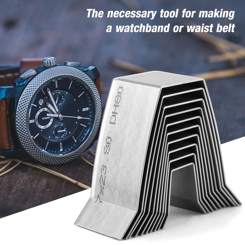 10pcs DIY Leather Craft Belt End Flat/Sharp End Die Cut