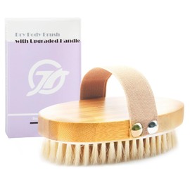 FREATECH Dry Brushing Body Brush, Natural Bristles, Dry Skin, Exfoliates Flawless Skin, Removes Cellulite, Improves Blood Circulation and Lymphatic Drainage, Bath Shower Body Exfoliating Brush