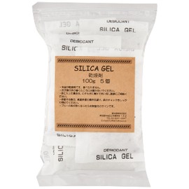 Takasago Sangyo Mikata Desiccant Silica Gel Dehumidifying Agent, 3.5 oz (100 g) x 5 Pieces, Made in Japan