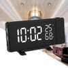 Digital Clock 3 Color Projection LED Switch Display Time Clock