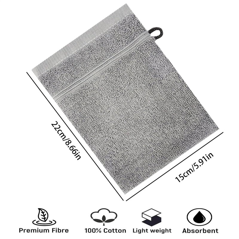 Body Mitt | Soft Washcloths with Loop - Towel Bath