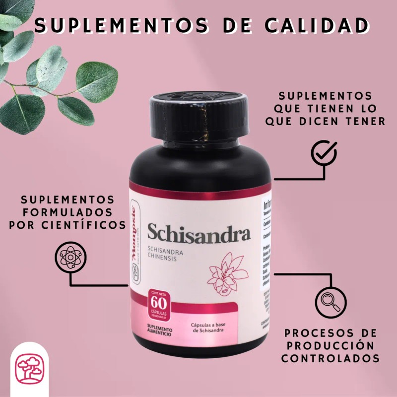 Schisandra 60 Cpsulas De 500 Mg Momosie Dura 1 Mes