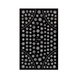 White Snowflake Snowman Christmas Snow Candy Stocking Art Nail Sticker F282 Nail Wraps Art Stickers Manicure Supplies for Women for Home Nails Full Long Lasting Easy Apply and Remove